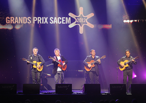 Gipsy Kings receiving the Grands Prix award from SACEM for the Best Export Catalogue